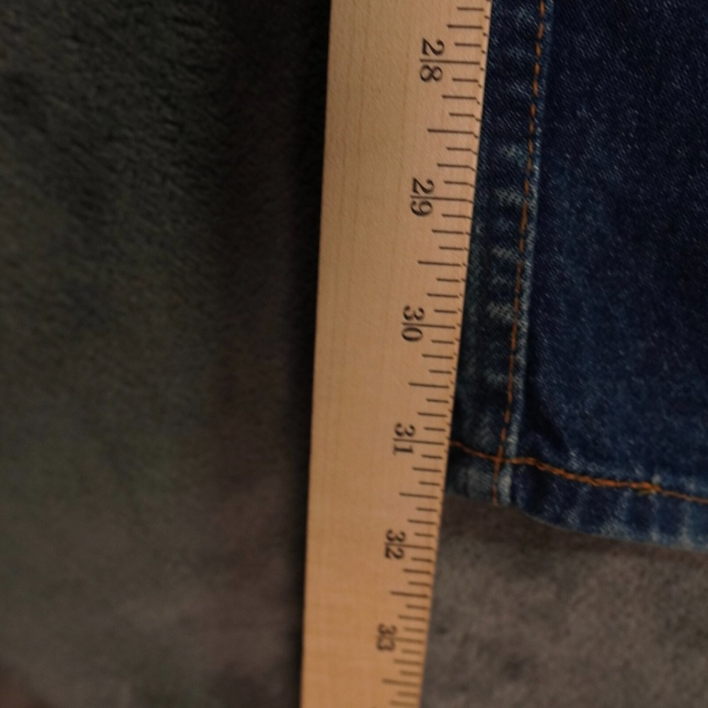 VTG Levis 505 Orange Tag Jeans Men 38*x32 (36x32 Blue Dark Wash Red Batwing USA - Picture 7 of 8